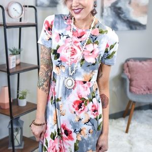NEW*Beeson‎ River Floral Maxi Dress